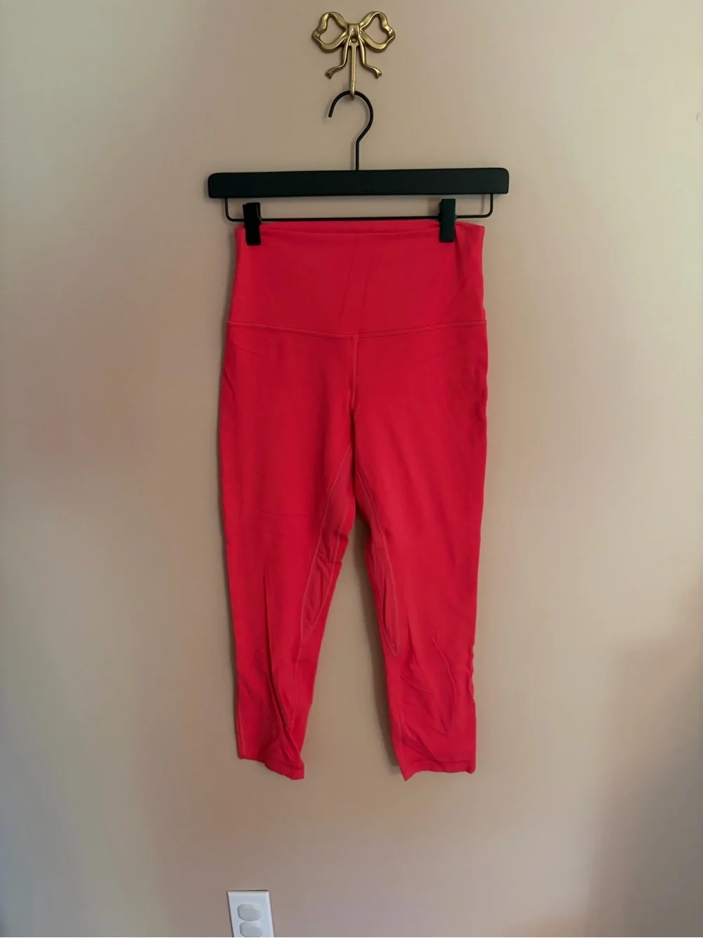 lululemon athletica Bright Pink Cropped Leggings